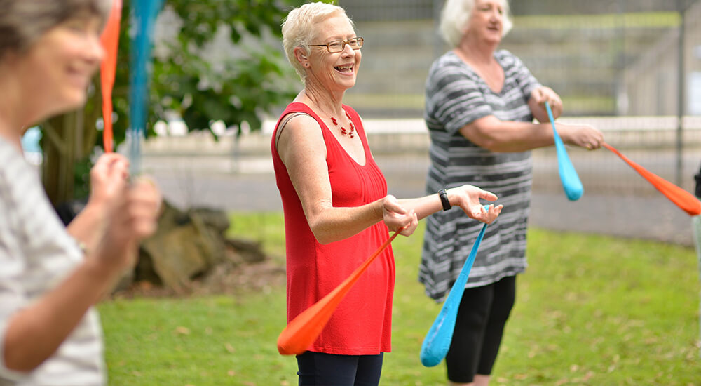 Playing with poi balls can improves quality of life for seniors